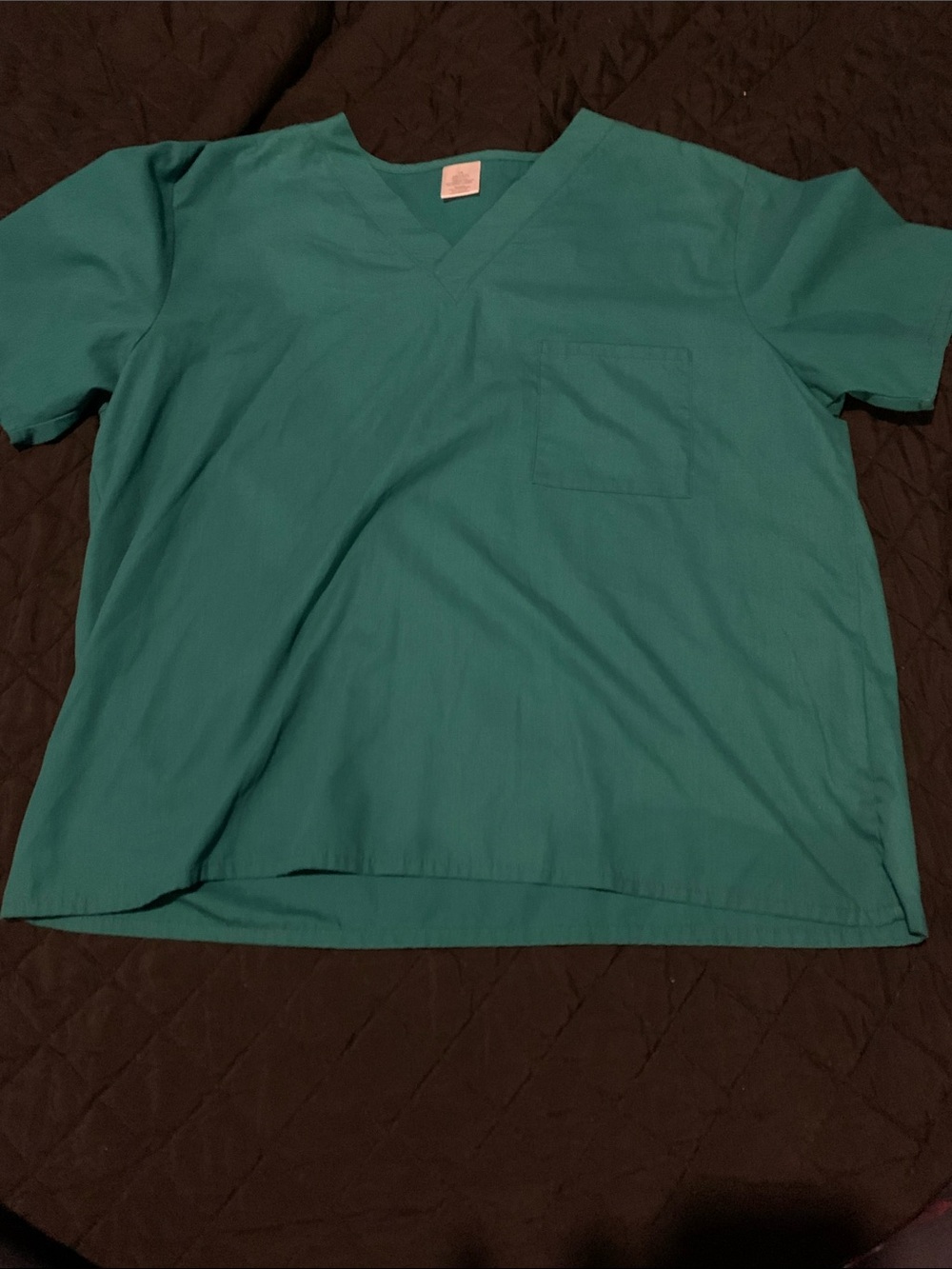 Classic V-Neck Medical Scrub Top in Teal